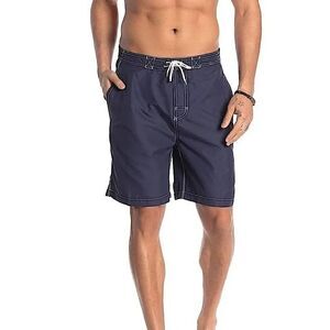 Trunks Navy Swami Hybrid Swim Trunks